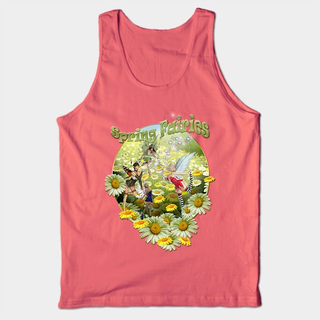 Spring flower visitors Tank Top by Just Kidding by Nadine May